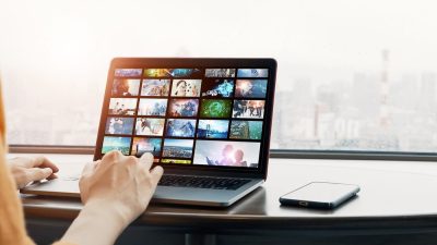 pc avec banque image
