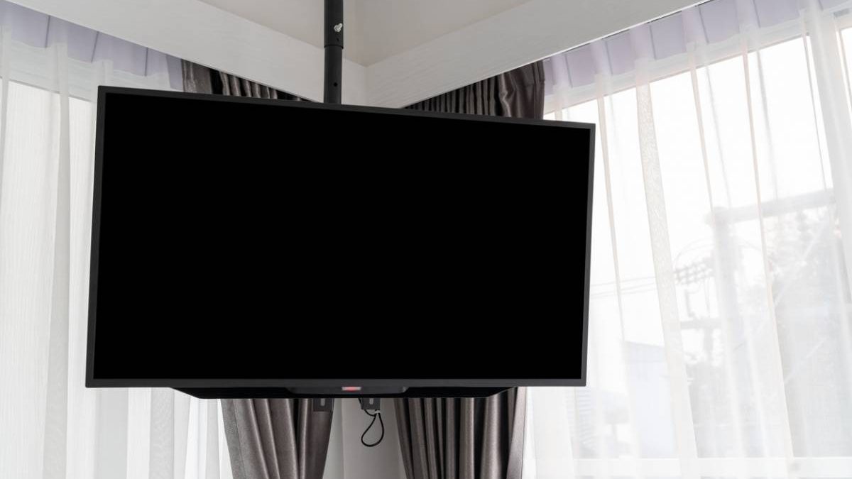 tv accroché