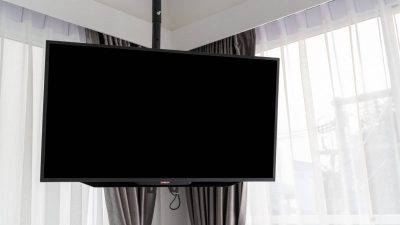 tv accroché